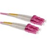 Masterlan fiber optic patch cord, LCupc-LCupc, Multimode 50/125 OM4, duplex, 1m